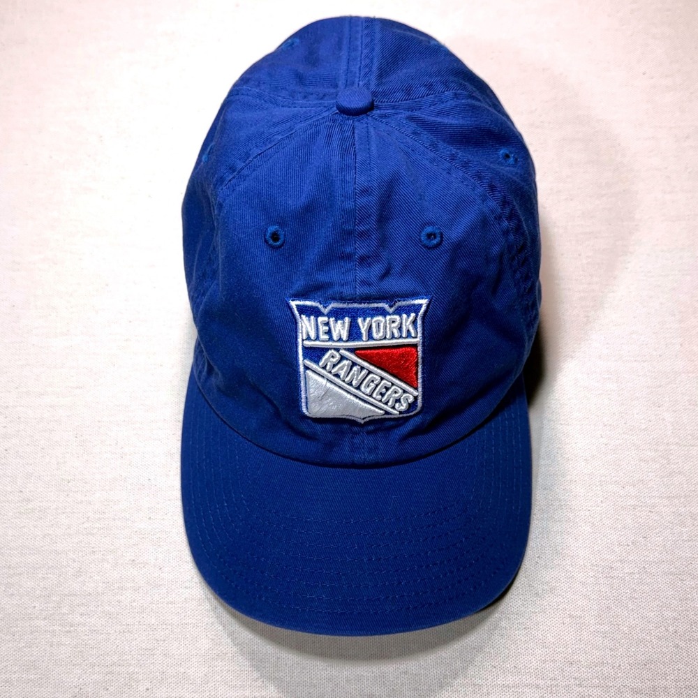 '47 New York Rangers Hat Unisex OSFA Blue NHL Embroidered Cap Excellent